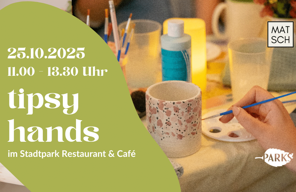 Tipsy Hands - Steingut bemalen im Stadtpark Restaurant