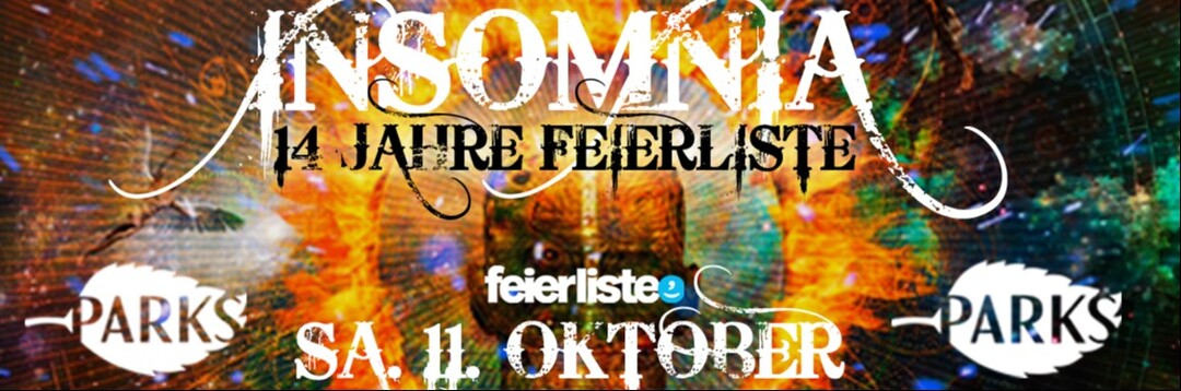 Insomnia - 14 Jahre Feierliste - Jubiläumsparty